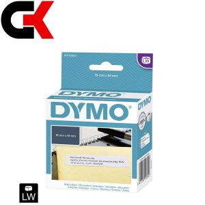 Thùng 24 cuộn tem dán in Địa chỉ tiêu chuẩn Dymo (LW) giấy 28 x 89mm – (130/Cuộn)