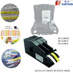 Băng in nhãn Supvan TP-L09EW, kích thước rộng 9mm dài16m, màu trắng, sử dụng cho máy in nhãn Supvan TP-70E, TP-76E.