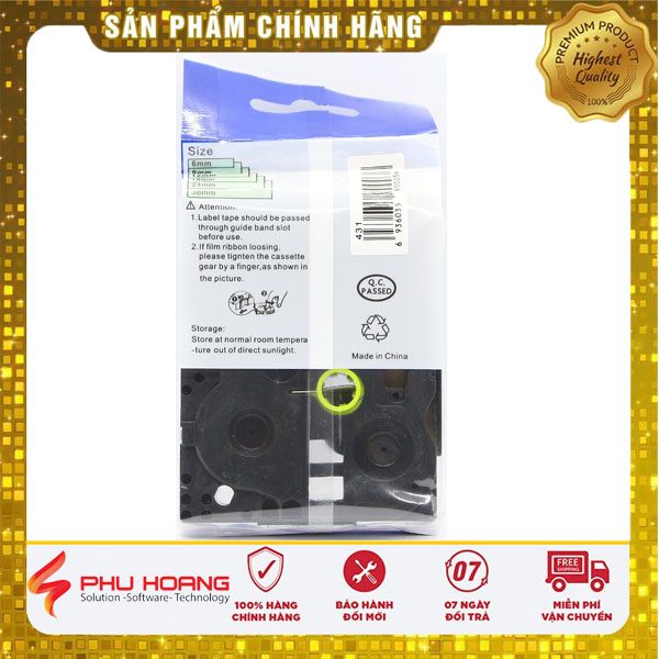 Nhãn in PZE-FX431 đỏ đen: Lựa chọn nhãn in PZE-FX431 đỏ đen để in ấn sản phẩm một cách nhanh chóng, hiệu quả hơn. Với chất lượng in ấn cao, dễ dàng thay thế và vệ sinh, nhãn in PZE-FX431 đỏ đen sẽ làm cho quá trình in ấn của bạn trở nên dễ dàng và thuận tiện hơn bao giờ hết. Khám phá ngay hình ảnh liên quan để tìm hiểu thêm về sản phẩm này.